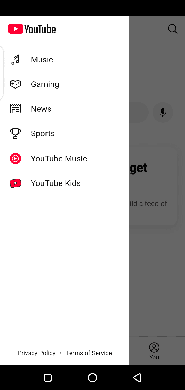 Screenshot Of YouTube Lite App